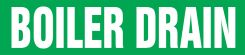 ASME (ANSI) Pipe Marker: Boiler Drain