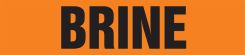 ASME (ANSI) Pipe Marker: Brine