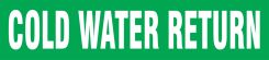 ASME (ANSI) Pipe Marker: Cold Water Return