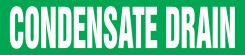 ASME (ANSI) Pipe Marker: Condensate Drain