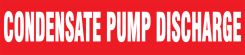 ASME (ANSI) Pipe Marker: Condensate Pump Discharge