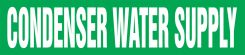 ASME (ANSI) Pipe Marker: Condenser Water Supply