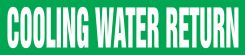 ASME (ANSI) Pipe Marker: Cooling Water Return