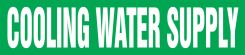 ASME (ANSI) Pipe Marker: Cooling Water Supply