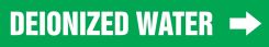ASME (ANSI) Pipe Marker: Deionized Water