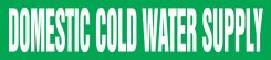 ASME (ANSI) Pipe Marker: Domestic Cold Water Supply