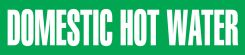 ASME (ANSI) Pipe Marker: Domestic Hot Water