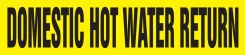 ASME (ANSI) Pipe Marker: Domestic Hot Water Return
