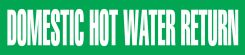 ASME (ANSI) Pipe Marker: Domestic Hot Water Return
