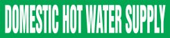 ASME (ANSI) Pipe Marker: Domestic Hot Water Supply