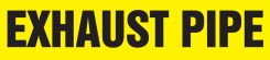 ASME (ANSI) Pipe Marker: Exhaust Pipe