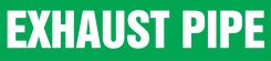 ASME (ANSI) Pipe Marker: Exhaust Pipe