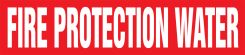 ASME (ANSI) Pipe Marker: Fire Protection Water