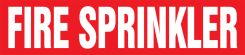ASME (ANSI) Pipe Marker: Fire Sprinkler