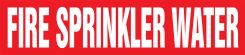 ASME (ANSI) Pipe Marker: Fire Sprinkler Water