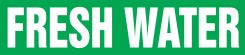 ASME (ANSI) Pipe Marker: Fresh Water