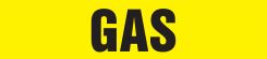 ASME (ANSI) Pipe Marker: Gas