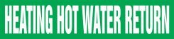 ASME (ANSI) Pipe Marker: Heating Hot Water Return