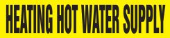 ASME (ANSI) Pipe Marker: Heating Hot Water Supply