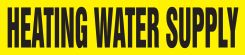 ASME (ANSI) Pipe Marker: Heating Water Supply