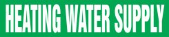 ASME (ANSI) Pipe Marker: Heating Water Supply
