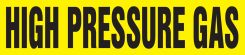 ASME (ANSI) Pipe Marker: High Pressure Gas