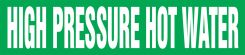 ASME (ANSI) Pipe Marker: High Pressure Hot Water