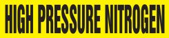 ASME (ANSI) Pipe Marker: High Pressure Nitrogen
