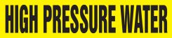 ASME (ANSI) Pipe Marker: High Pressure Water