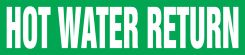ASME (ANSI) Pipe Marker: Hot Water Return