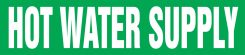 ASME (ANSI) Pipe Marker: Hot Water Supply