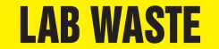 ASME (ANSI) Pipe Marker: Lab Waste