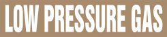 ASME (ANSI) Pipe Marker: Low Pressure Gas