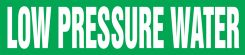 ASME (ANSI) Pipe Marker: Low Pressure Water