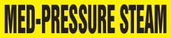 ASME (ANSI) Pipe Marker: Med-Pressure Steam