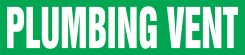 ASME (ANSI) Pipe Marker: Plumbing Vent
