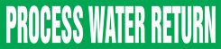 ASME (ANSI) Pipe Marker: Process Water Return