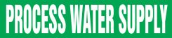 ASME (ANSI) Pipe Marker: Process Water Supply