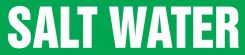ASME (ANSI) Pipe Marker: Salt Water
