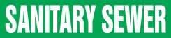 ASME (ANSI) Pipe Marker: Sanitary Sewer