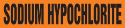 ASME (ANSI) Pipe Marker: Sodium Hypochlorite