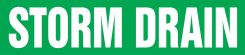 ASME (ANSI) Pipe Marker: Storm Drain