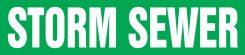 ASME (ANSI) Pipe Marker: Storm Sewer