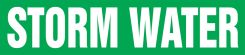 ASME (ANSI) Pipe Marker: Storm Water