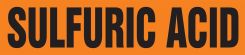 ASME (ANSI) Pipe Marker: Sulfuric Acid