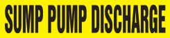 ASME (ANSI) Pipe Marker: Sump Pump Discharge