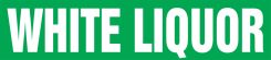 ASME (ANSI) Pipe Marker: White Liquor