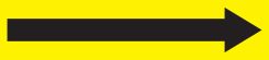 ASME (ANSI) Pipe Marker: Long Arrow