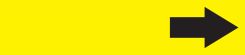 ASME (ANSI) Pipe Marker: Short Arrow (Yellow and Black)