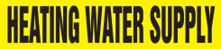 Roll Form Pipe Marker: Heating Water Supply